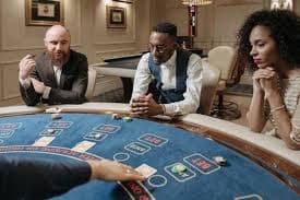 Evolution Gaming live blackjack studio with professional dealer and multi-camera setup